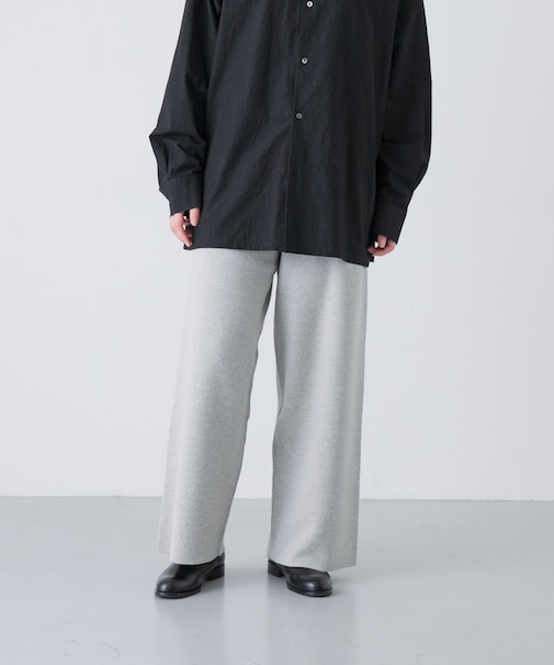 『2サイズ展開』コットンカシミヤニットパンツ