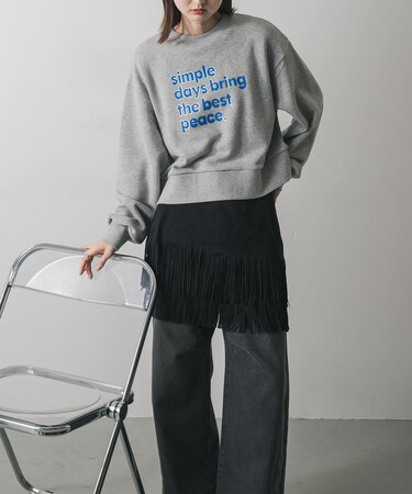 グラフィックルーズスウェット