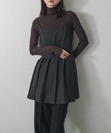 『毛玉防止』メローハイネックトップ