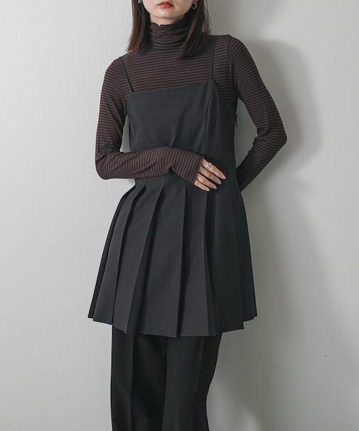 『毛玉防止』メローハイネックトップ