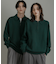 『ユニセックス』スウェットライクハーフジップニット