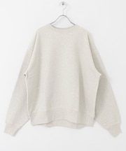 『ユニセックス』コットンクルーネックスウェットプルオーバー