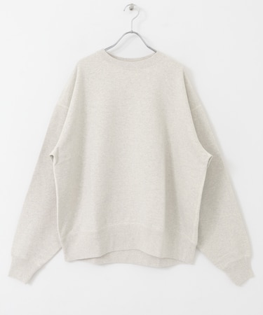 『ユニセックス』コットンクルーネックスウェットプルオーバー