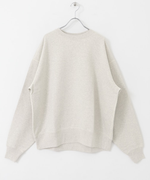『ユニセックス』コットンクルーネックスウェットプルオーバー