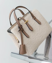 チャーム付ボアミニバッグ