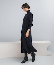 『WEB限定』タートルネックデザインスリーブワンピース