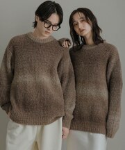 『ユニセックス』ブークレグラデーションニット