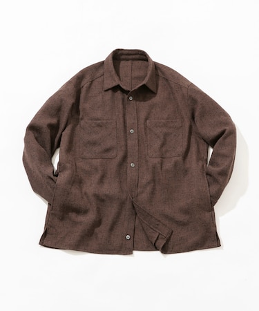 ツイードサイドポケットシャツ