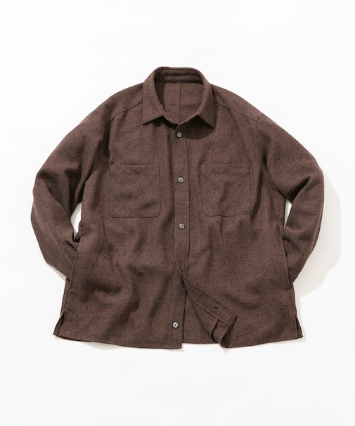 ツイードサイドポケットシャツ