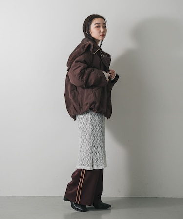 ファーエリバルーンブルゾン