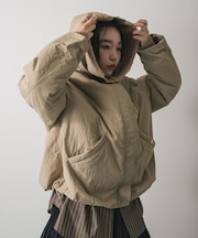 ファーエリバルーンブルゾン