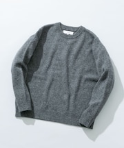 『XLサイズあり』シェットランドウールクルーネックニット