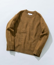 シェットランドウールクルーネックニット