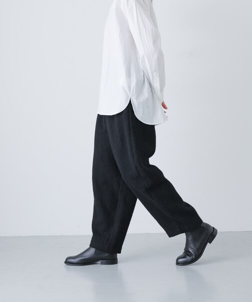 ウールテーパードパンツ