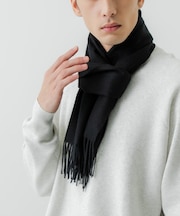 ソリッドカシミヤマフラー