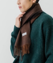 バイカラーカシミヤマフラー