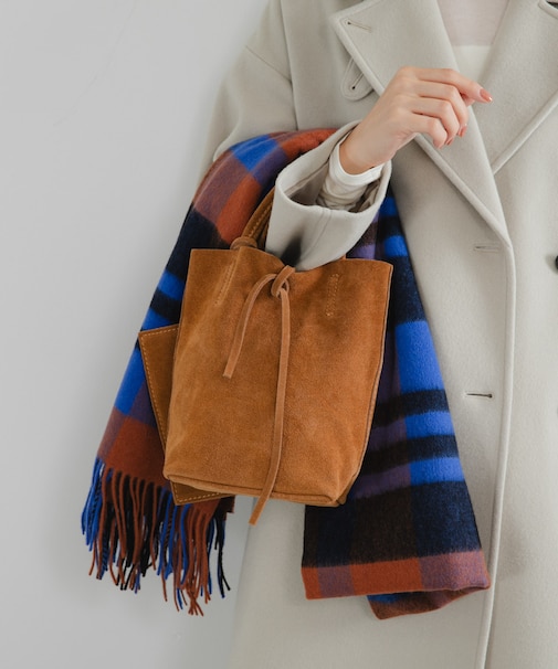 スエードミニトートバッグ