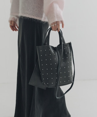 スタッズミニトートバッグ