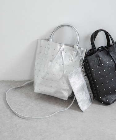 スタッズミニトートバッグ