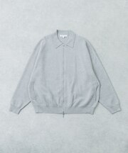 綿カシミヤZIPカーディガン