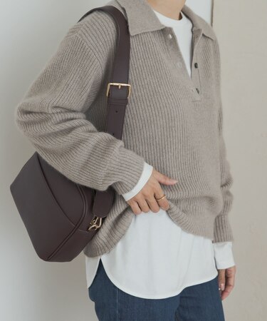 コットンラウンドヘムカットソー