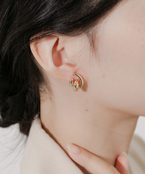 メタルデザインイヤリング