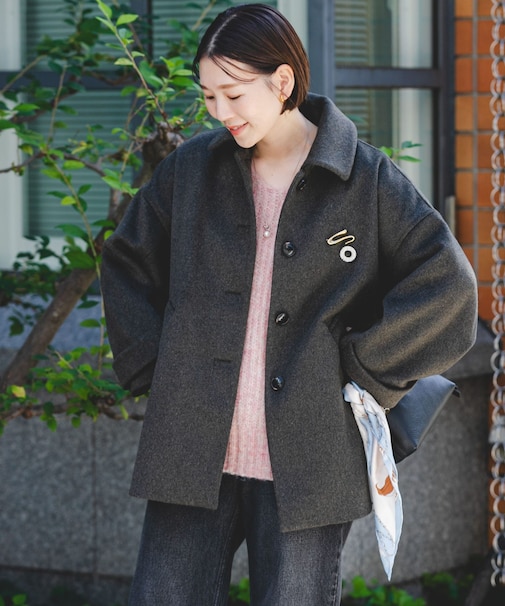 F by ROSSO　『UR TECH』ビーバーテントラインコート