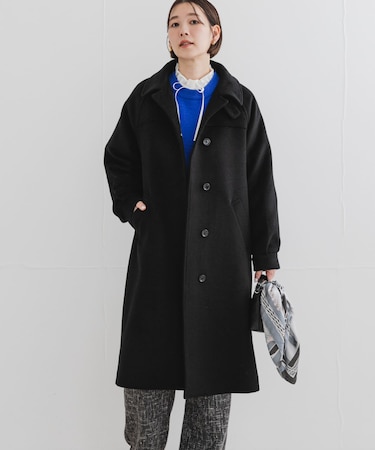 F by ROSSO　『UR TECH』ビーバーステンカラーロングコート