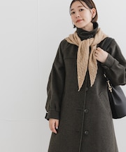 F by ROSSO　『UR TECH』ビーバーステンカラーロングコート