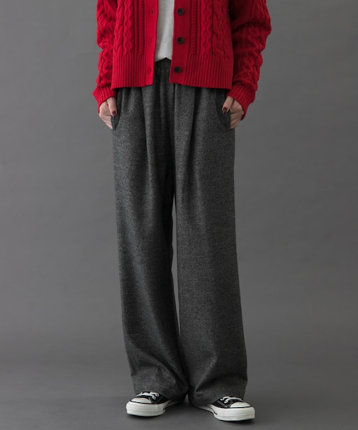 『一部WEB限定カラー』FORK&SPOON ブラッシュドパンツ