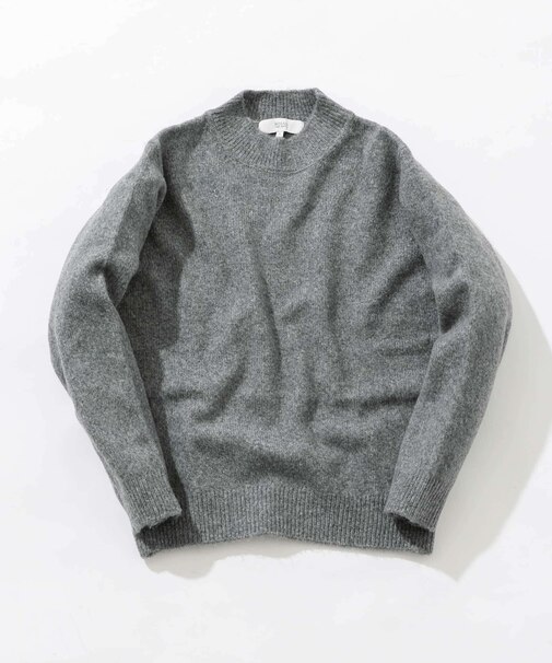 エアリーモックネックニット