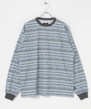 MAGIC NUMBER　FLOWER BORDER LONG-SLEEVE T-SHIRTS