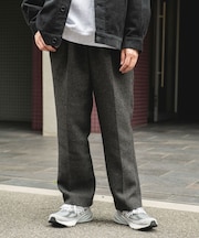 『UR TECH』完声/暖 2タックワイドパンツ