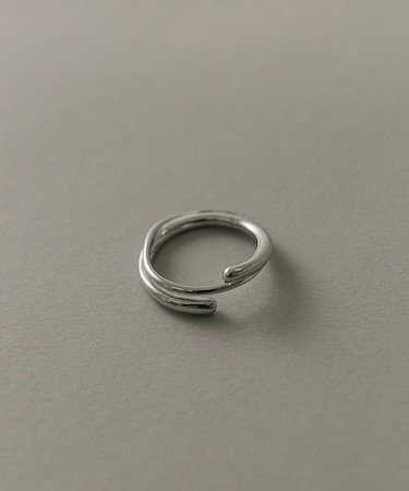 ステンレスニュアンスクロスリング