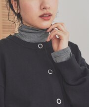 カシミヤシルク混タートルネックカットソー