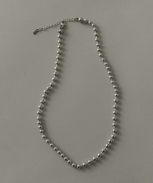 ステンレスボールチェーンネックレス