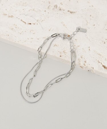 ステンレスデザインチェーンブレスレット