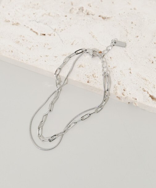 ステンレスデザインチェーンブレスレット