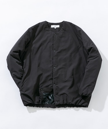 『XLサイズあり』NOUVELLE中綿ノーカラーブルゾン