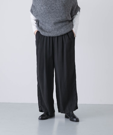 キュプラウォッシュドパンツ