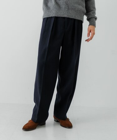 new basic　DRY WOOL SLACKS PANTS