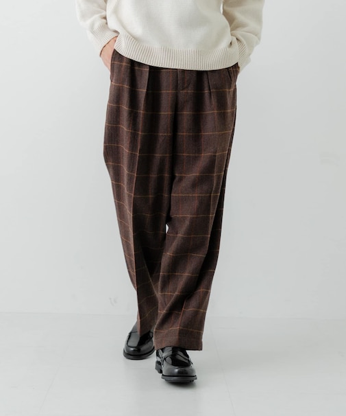 new basic　DRY WOOL SLACKS PANTS