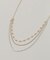 コンビメッキトリプルチェーンネックレス