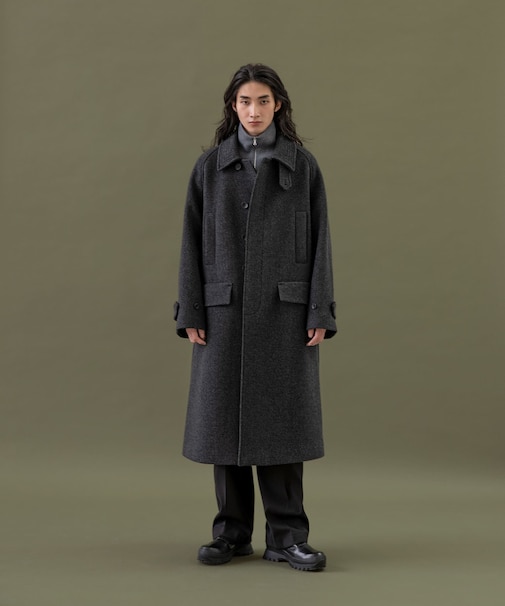 ANOTHER OFFICE　Voyager Bold Balmacaan Coat