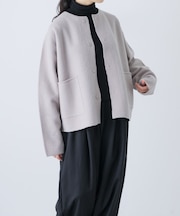 圧縮ウールショートジャケット