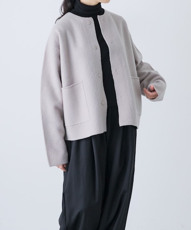 圧縮ウールショートジャケット