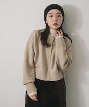 『洗濯可』ボールビーズカーディガン