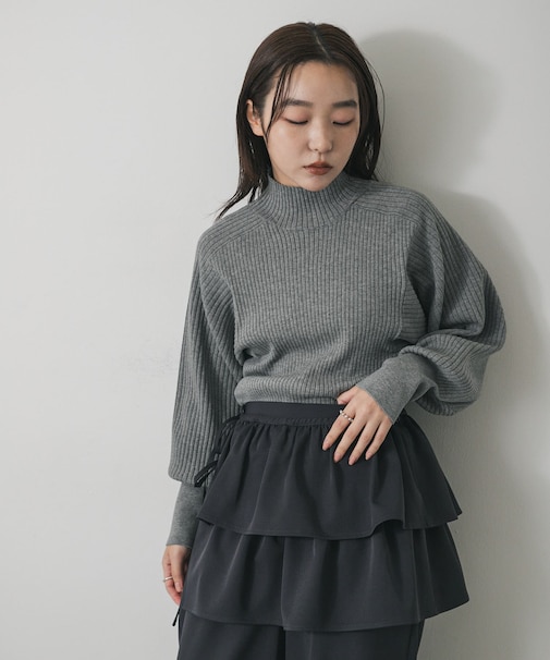 『毛玉防止』マトンスリーブセーター