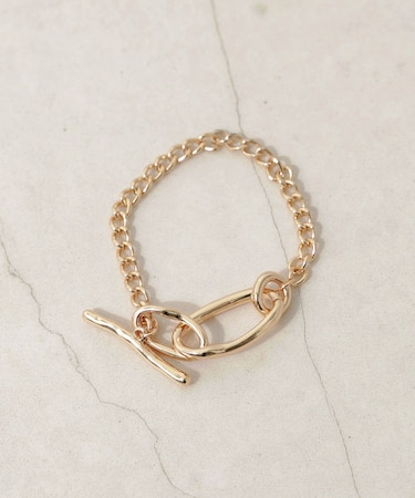 ニュアンスオーバルチェーンマンテルブレスレット