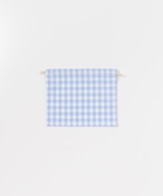 CINQ 巾着 ギンガムチェック S